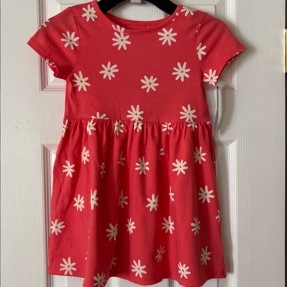 Dress toddler girls new size 4T 60% cotton 40% polyester Cat & Jack 32.5-37 lbs